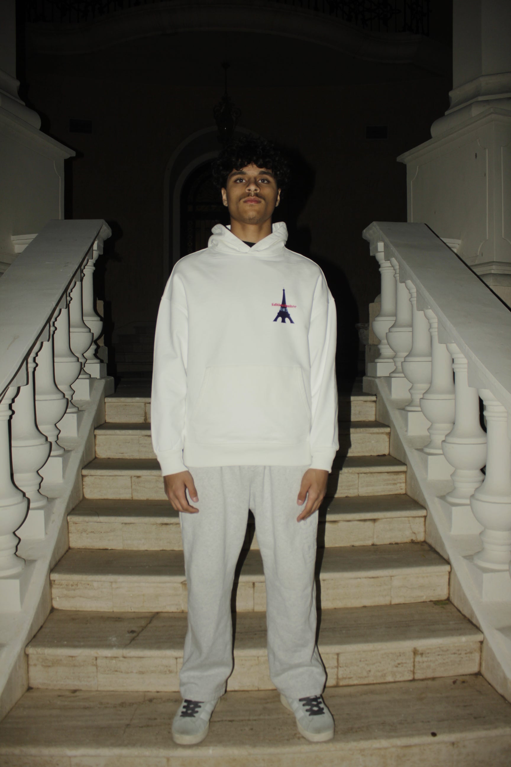 Amour de Paris Hoodie - White