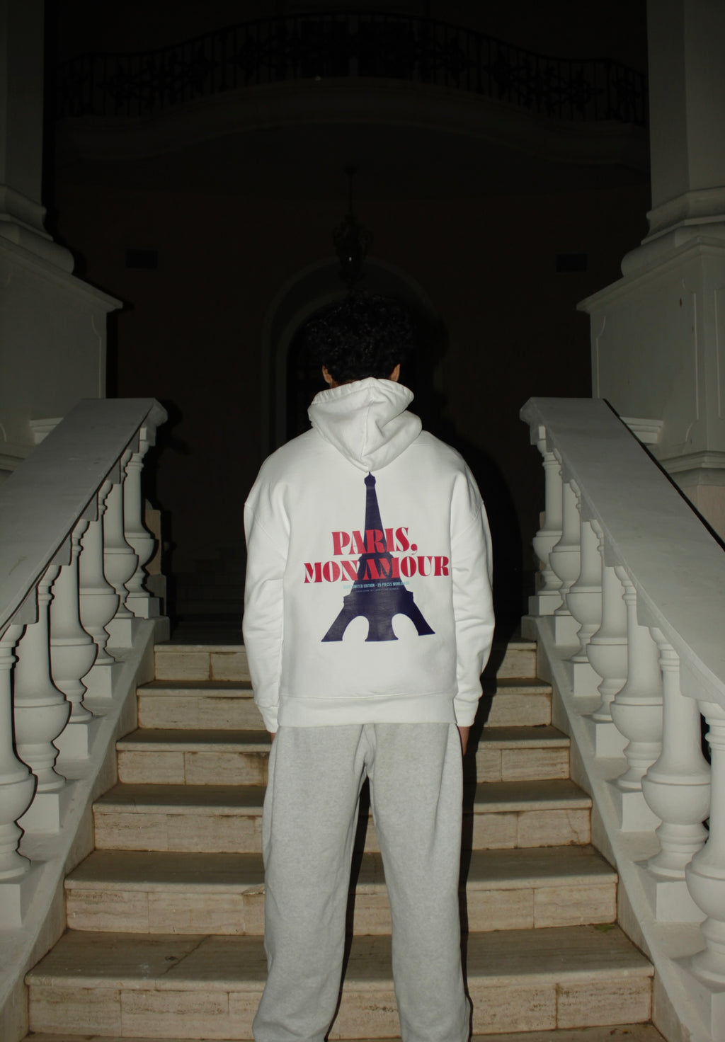 Amour de Paris Hoodie - White